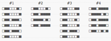 binary representation shown visually