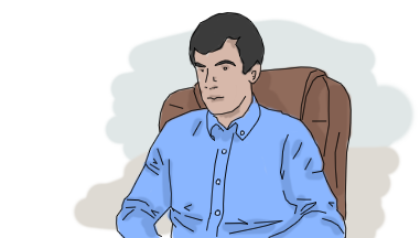 A tracing of Nathan fielder